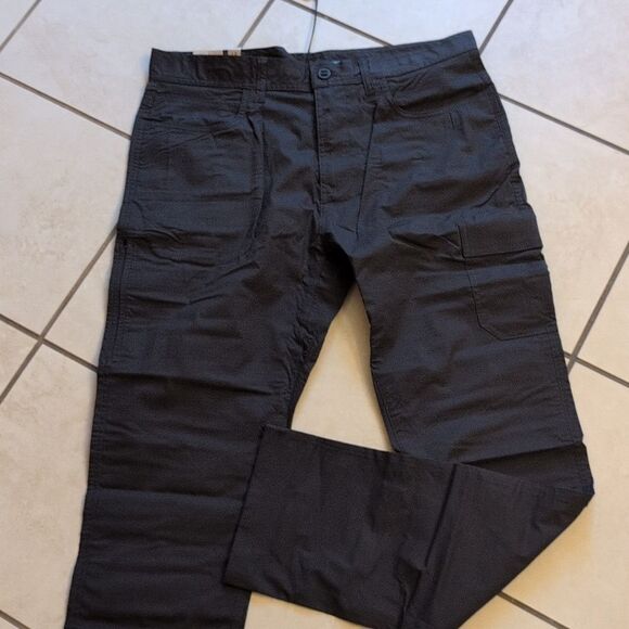 NWT Prana Double Peak Pant Charcoal Dark Grey Size 35 Waist - Picture 2 of 11